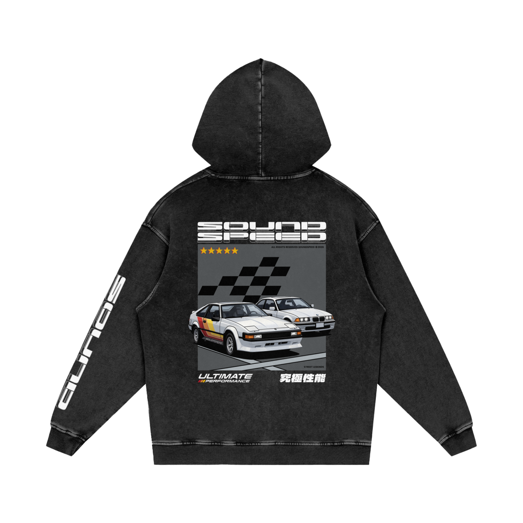 SoundSpeed Series 1 - Snow Washed Loose Cotton Hoodie