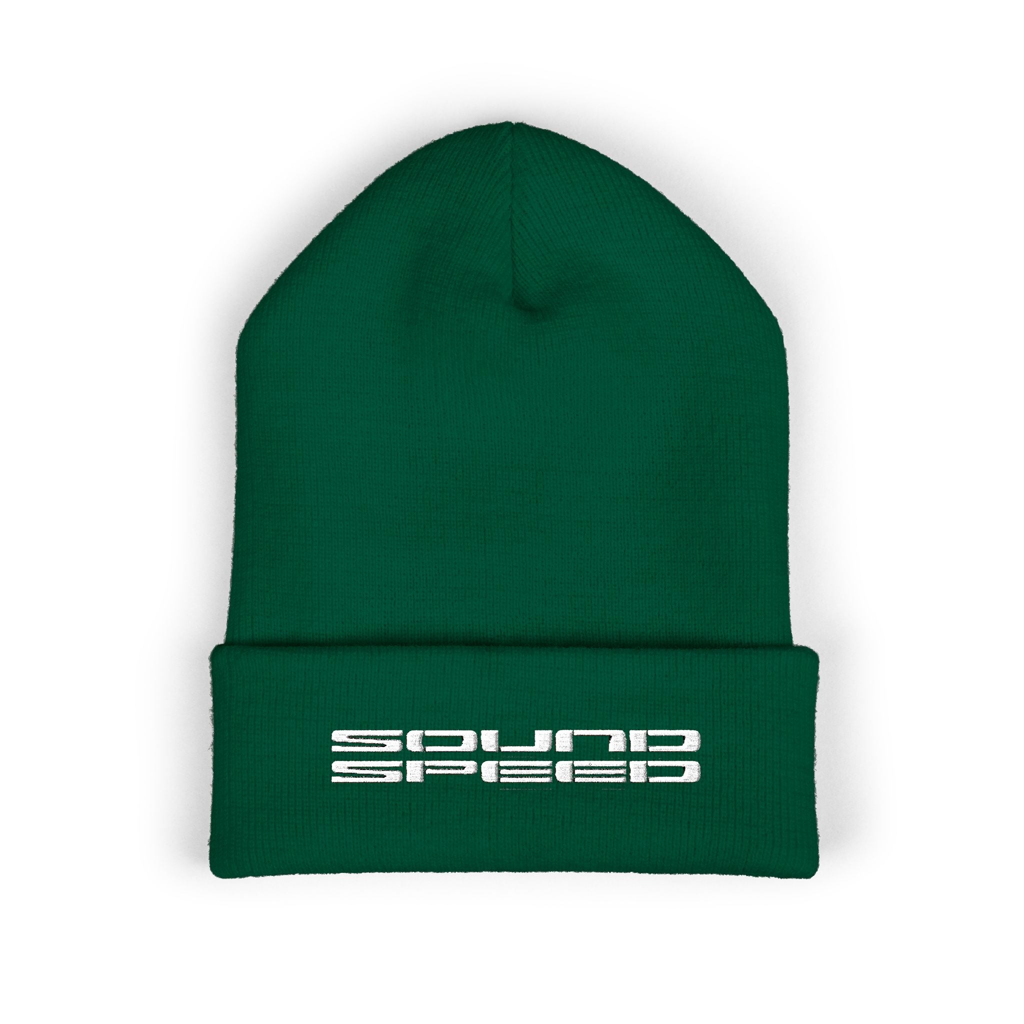 Classic Cuffed Beanie — Embroidered 'Squad' Logo Knit Hat