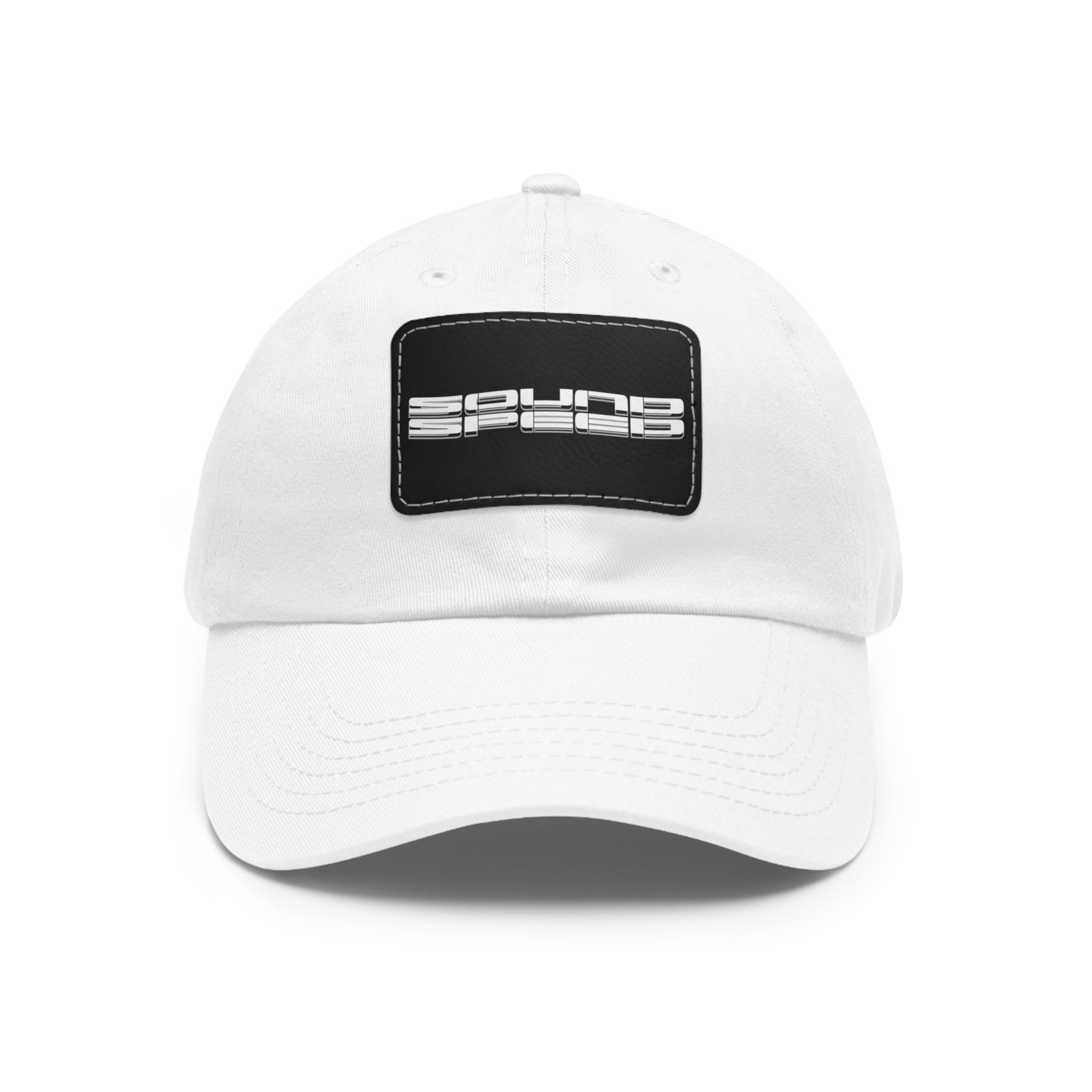 Vintage Racing Dad Hat — Leather Patch “Sound Speed” Baseball Cap