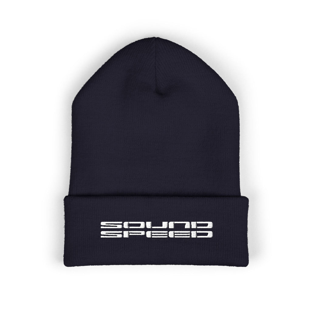 Classic Cuffed Beanie — Embroidered 'Squad' Logo Knit Hat