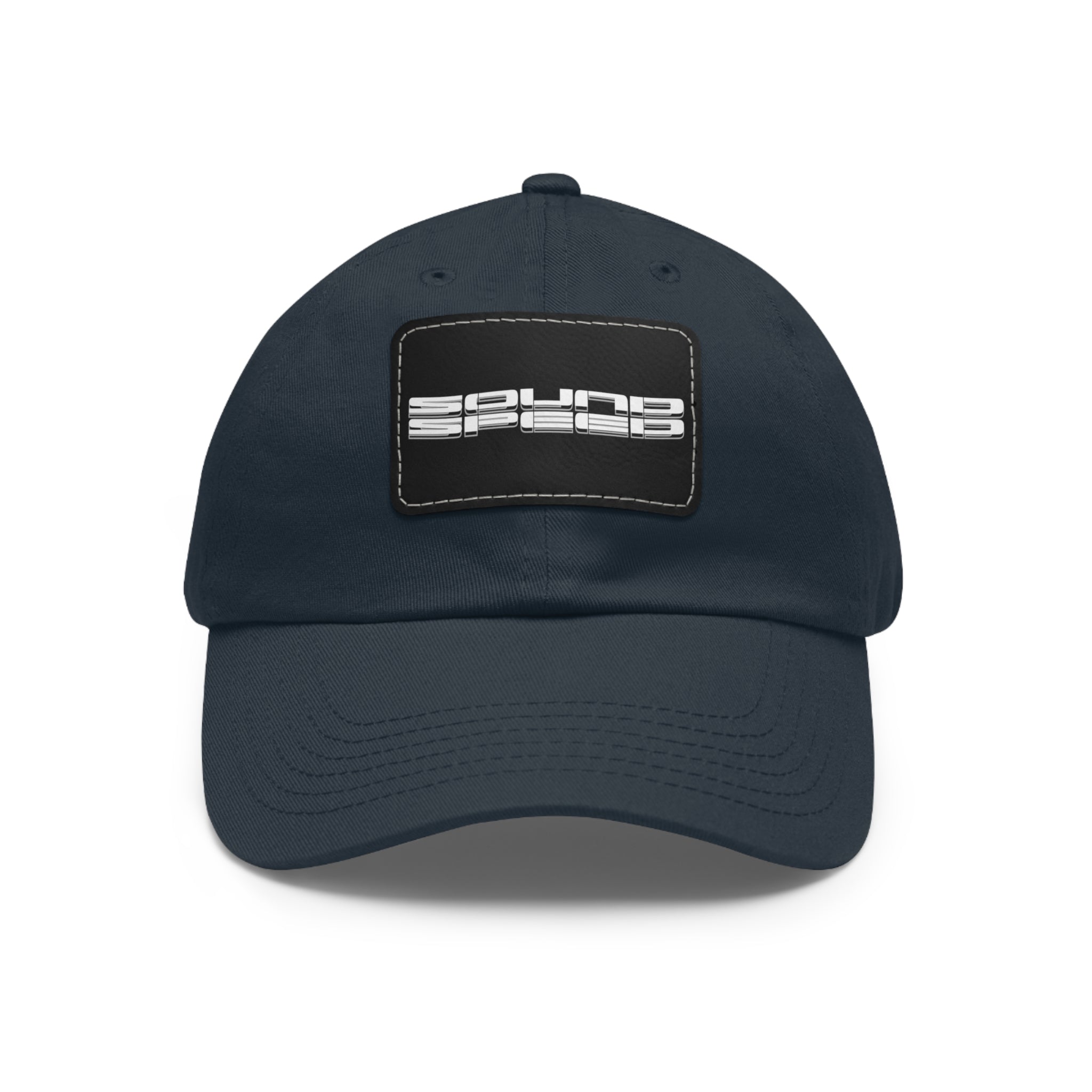 Vintage Racing Dad Hat — Leather Patch “Sound Speed” Baseball Cap