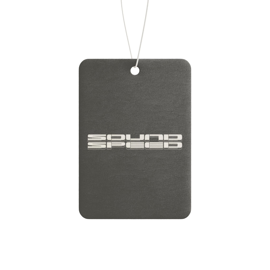 Car Air Freshener — 'Sound Speed' Black Retro Logo Scent