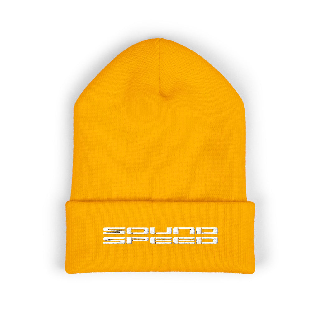 Classic Cuffed Beanie — Embroidered 'Squad' Logo Knit Hat