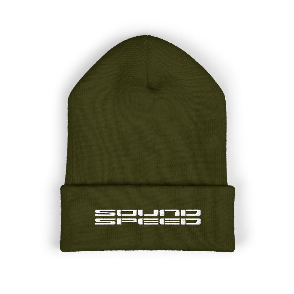 Classic Cuffed Beanie — Embroidered 'Squad' Logo Knit Hat