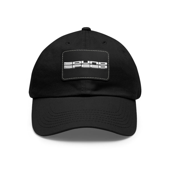 Vintage Racing Dad Hat — Leather Patch “Sound Speed” Baseball Cap