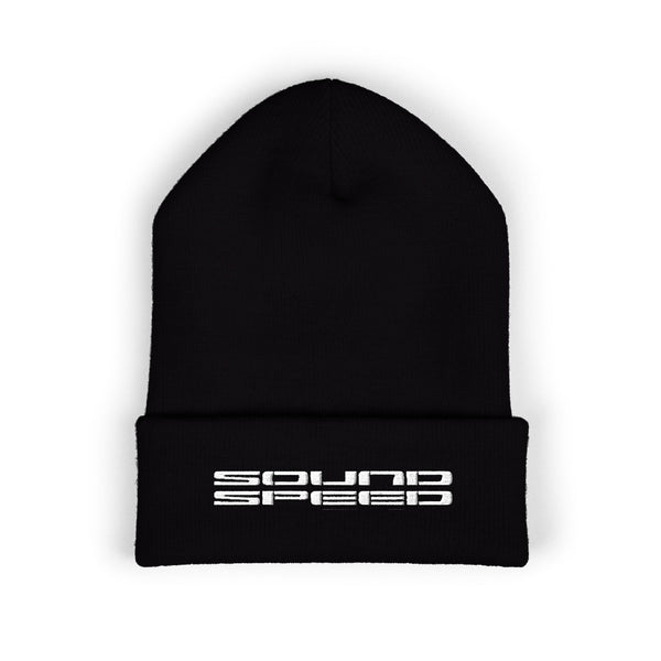 Classic Cuffed Beanie — Embroidered 'Squad' Logo Knit Hat