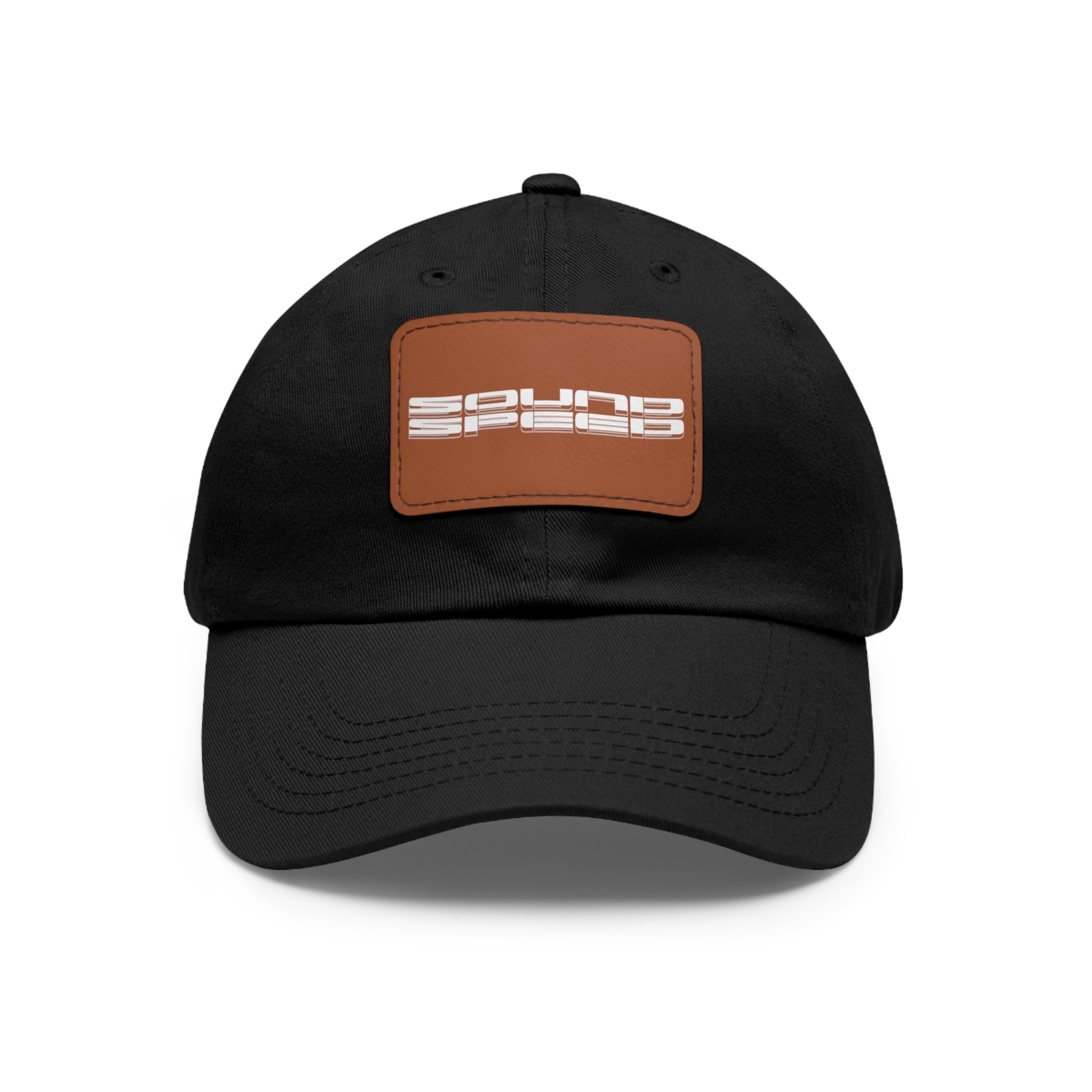 Vintage Racing Dad Hat — Leather Patch “Sound Speed” Baseball Cap