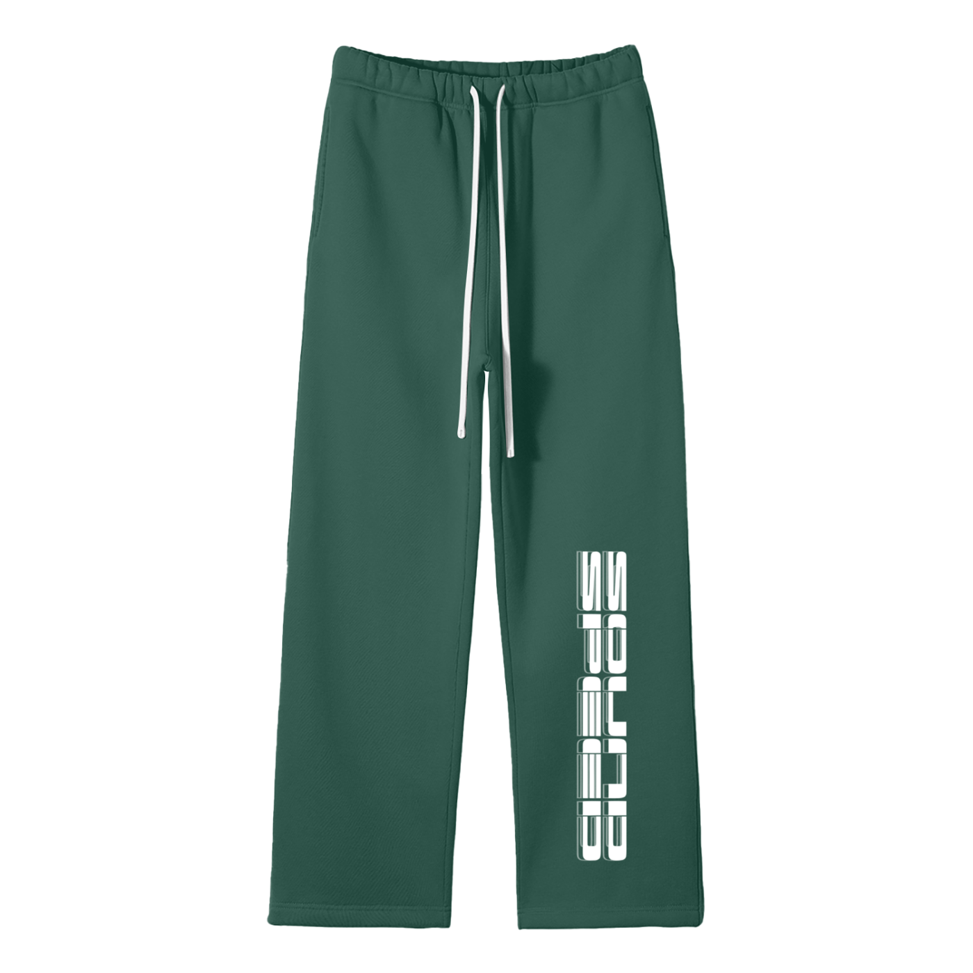 Unisex Solid Color Fleece Straight Leg Pants