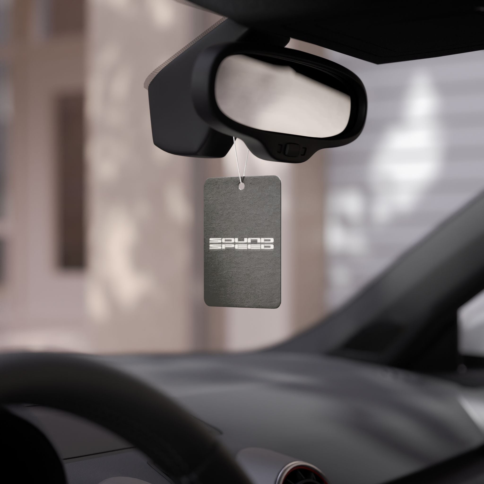Car Air Freshener — 'Sound Speed' Black Retro Logo Scent