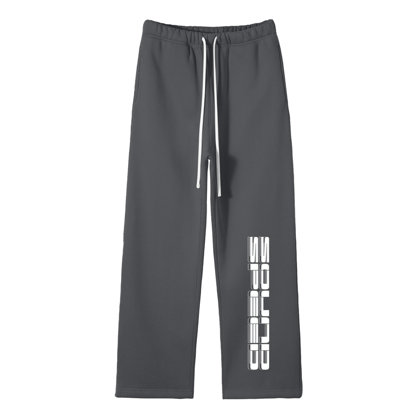 Unisex Solid Color Fleece Straight Leg Pants