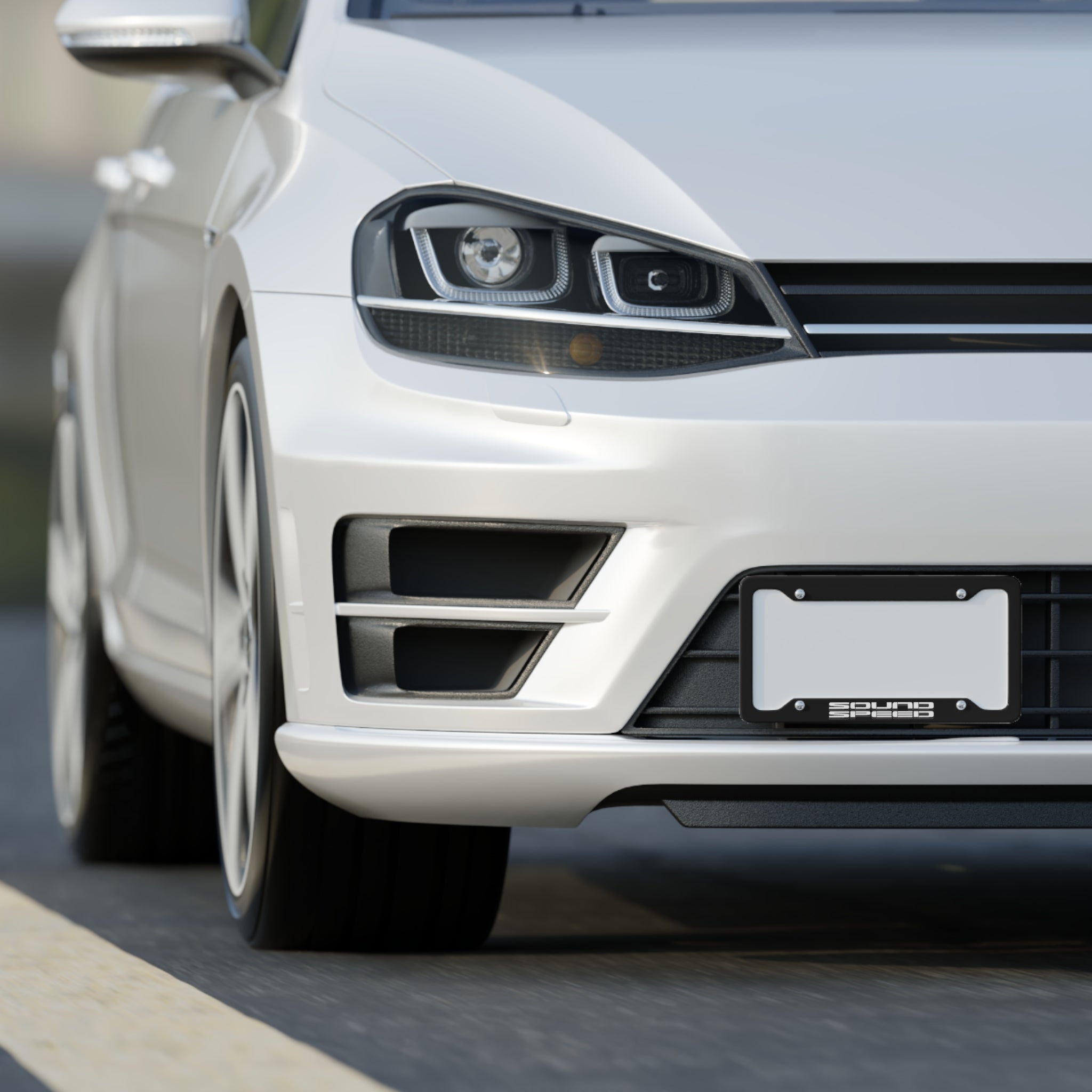 License Plate Frame — Minimal Stainless Steel Car Tag Frame