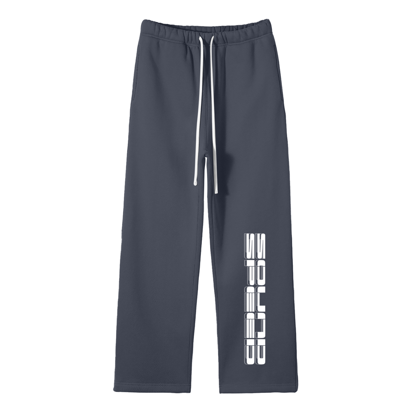 Unisex Solid Color Fleece Straight Leg Pants
