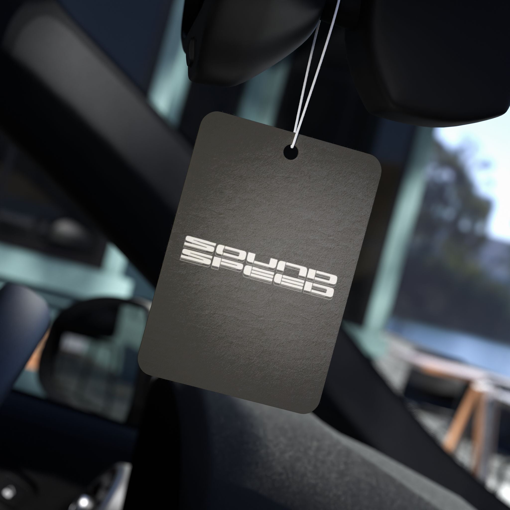 Car Air Freshener — 'Sound Speed' Black Retro Logo Scent