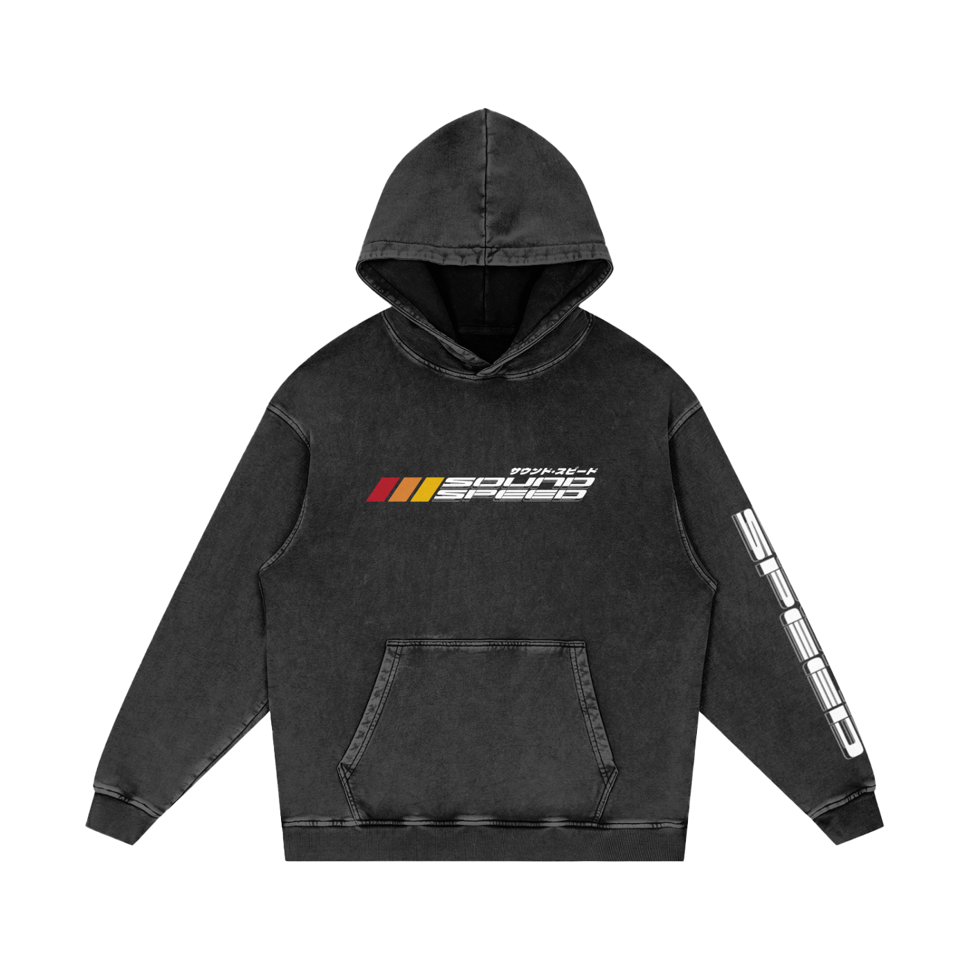 SoundSpeed Series 1 - Snow Washed Loose Cotton Hoodie