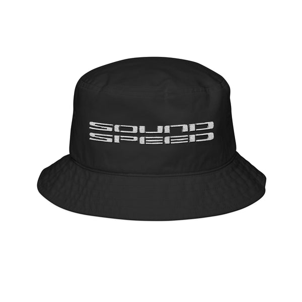 Sound Speed Embroidered Bucket Hat — Retro Distressed Logo