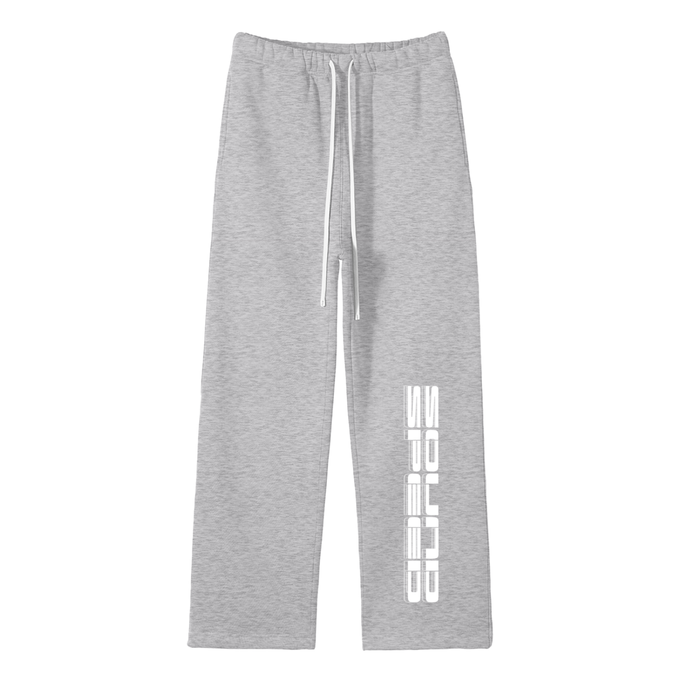 Unisex Solid Color Fleece Straight Leg Pants