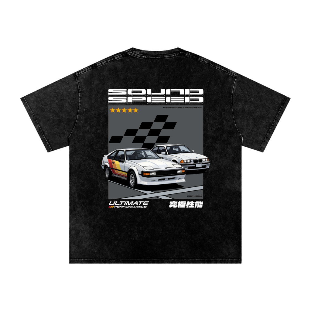 SoundSpeed Series 1 - Snow Washed Oversized Cotton T-Shirt