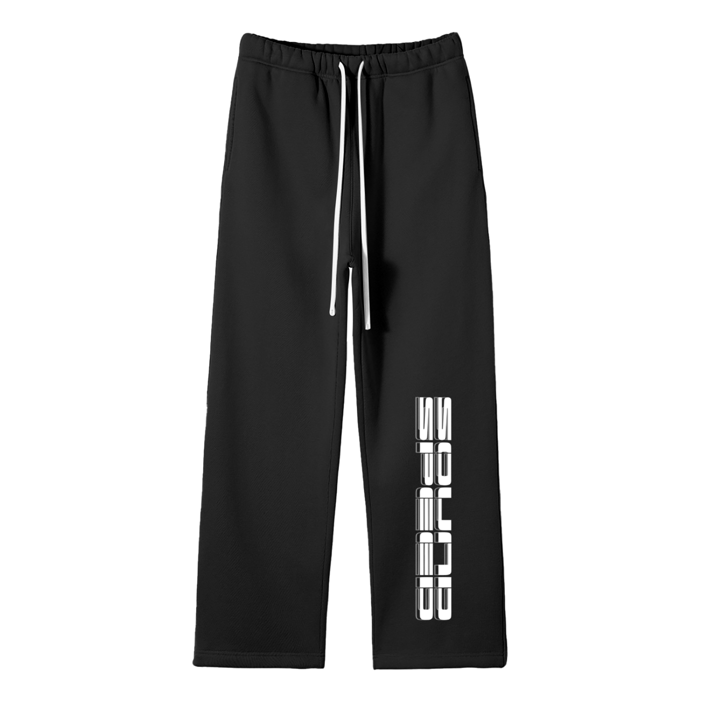 Unisex Solid Color Fleece Straight Leg Pants