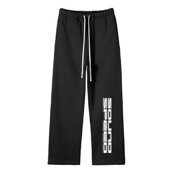 Unisex Solid Color Fleece Straight Leg Pants