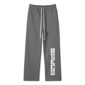 Unisex Solid Color Fleece Straight Leg Pants