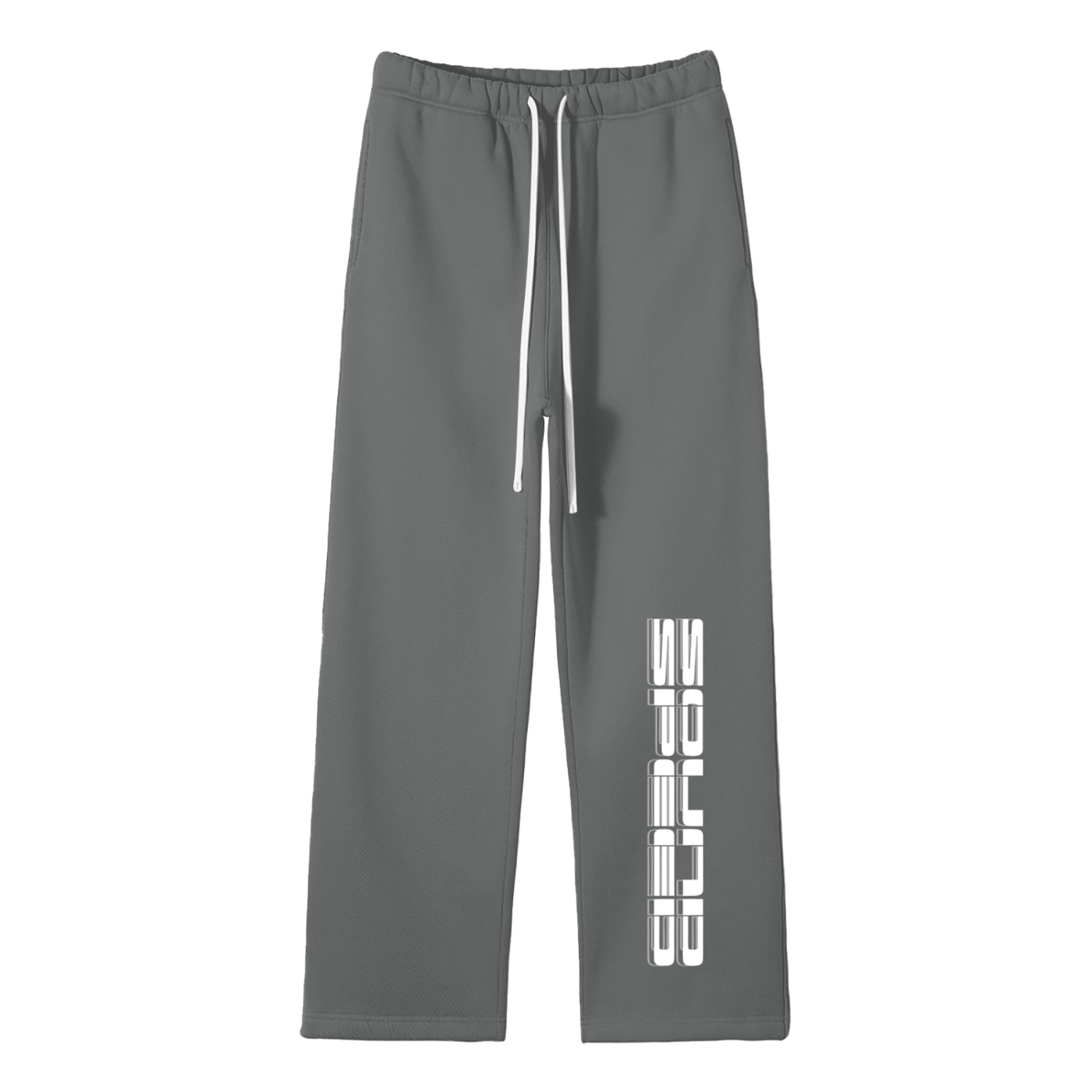 Unisex Solid Color Fleece Straight Leg Pants