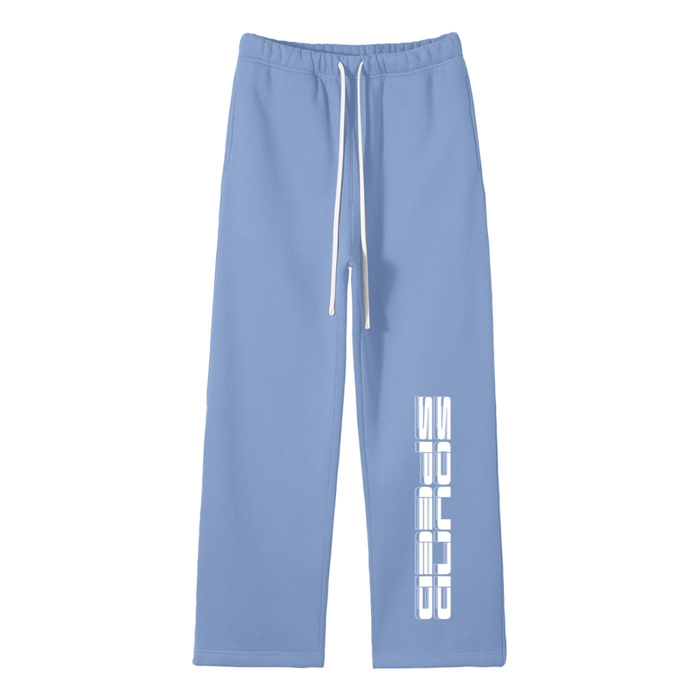 Unisex Solid Color Fleece Straight Leg Pants